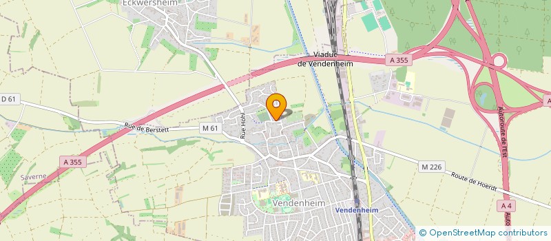 localisation de l'entreprise SCI FUB  VENDENHEIM