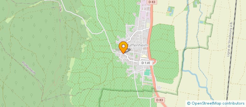 localisation de l'entreprise SCI FUCHS - LAHAYE  PFAFFENHEIM