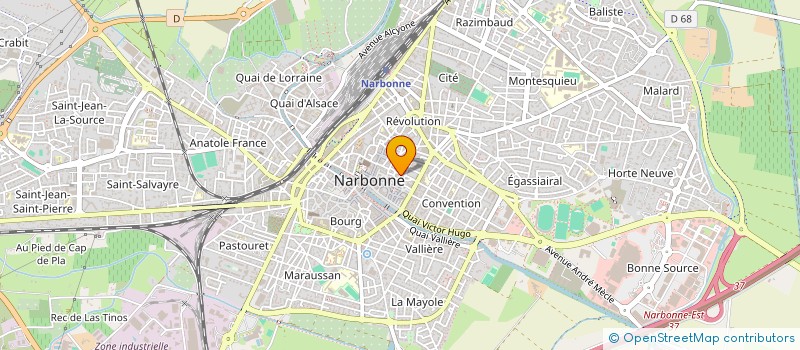 localisation de l'entreprise SCI FUDECI à NARBONNE