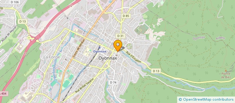 localisation de l'entreprise SCI FUDOSAN à OYONNAX