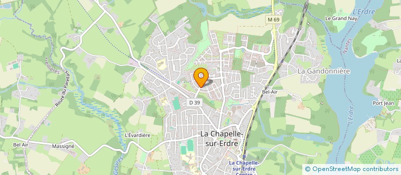 localisation de l'entreprise SCI FUJI  LA CHAPELLE-SUR-ERDRE