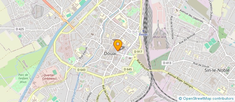 localisation de l'entreprise SCI FULGUR à DOUAI