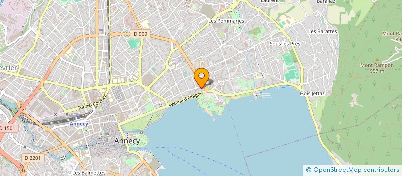 localisation de l'entreprise SCI FULIGULE D'ALBIGNY à ANNECY