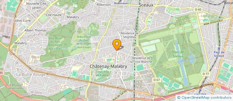 localisation de l'entreprise SCI FULVIA  CHATENAY-MALABRY