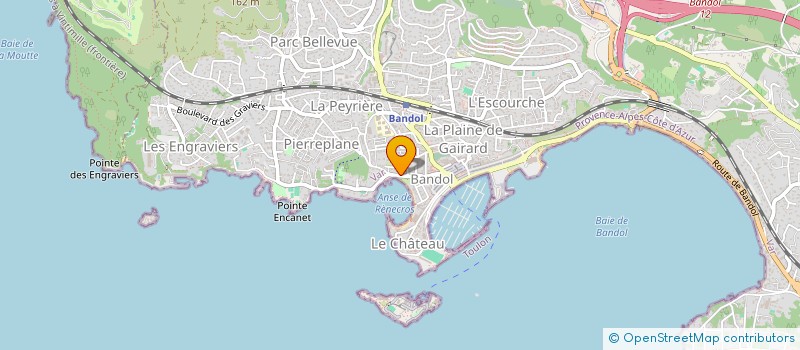 localisation de l'entreprise SCI FUMERO à BANDOL
