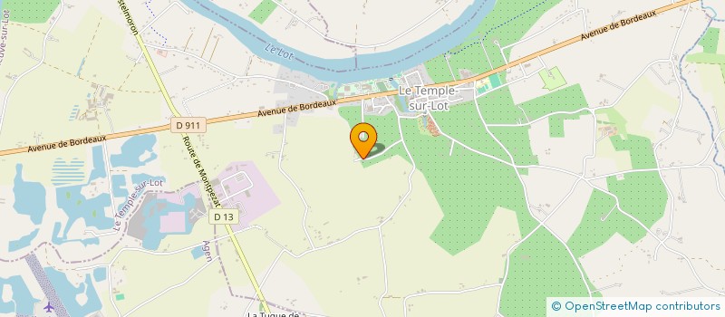 localisation de l'entreprise SCI FUNHOLAB  LE TEMPLE SUR LOT