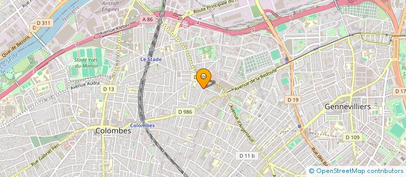 localisation de l'entreprise SCI FUNKE à COLOMBES