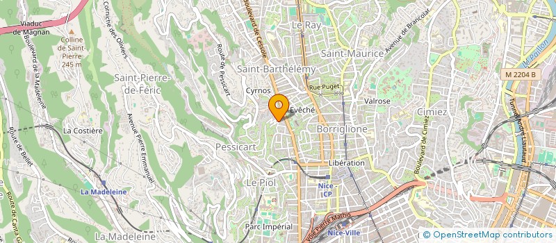 localisation de l'entreprise SCI FUONT ROUREBEL à NICE