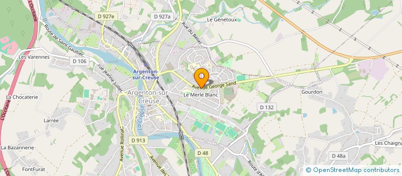 localisation de l'entreprise SCI FUREUIL à ARGENTON-SUR-CREUSE