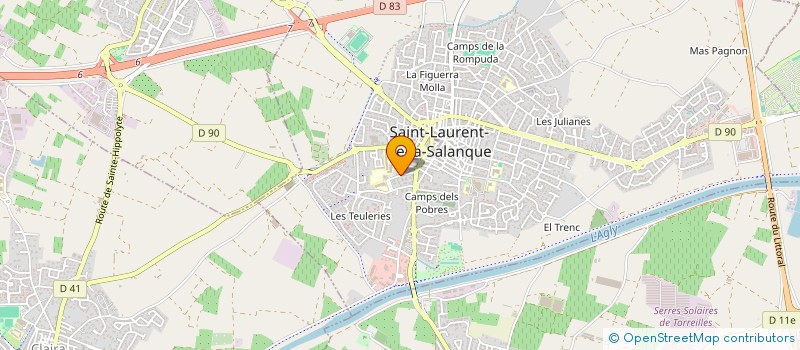 localisation de l'entreprise SCI FURLAN-GRAS  SAINT-LAURENT-DE-LA-SALANQUE