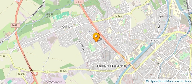 localisation de l'entreprise SCI FUSILLIER DENEUVILLE  CUINCY