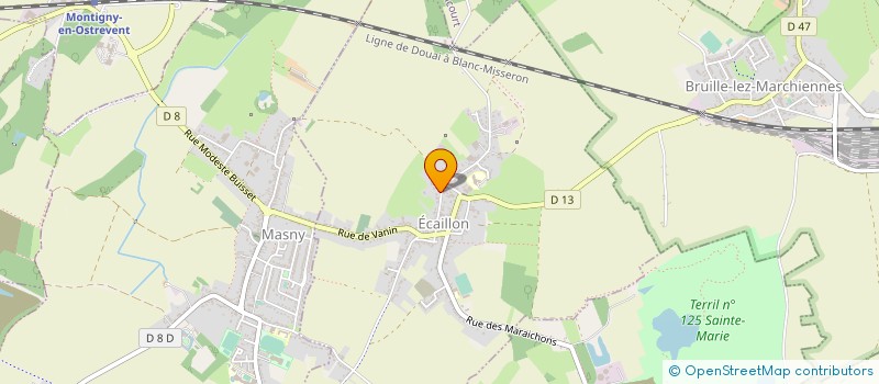 localisation de l'entreprise SCI FUSION LEFEBVRE  ECAILLON