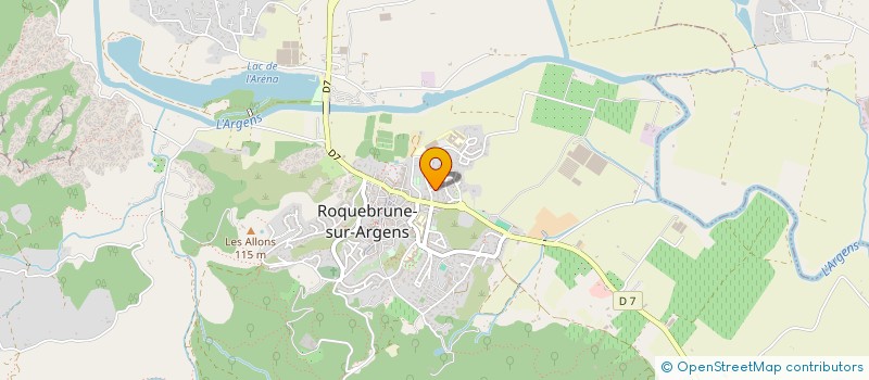 localisation de l'entreprise SCI FUSTEC  ROQUEBRUNE-SUR-ARGENS
