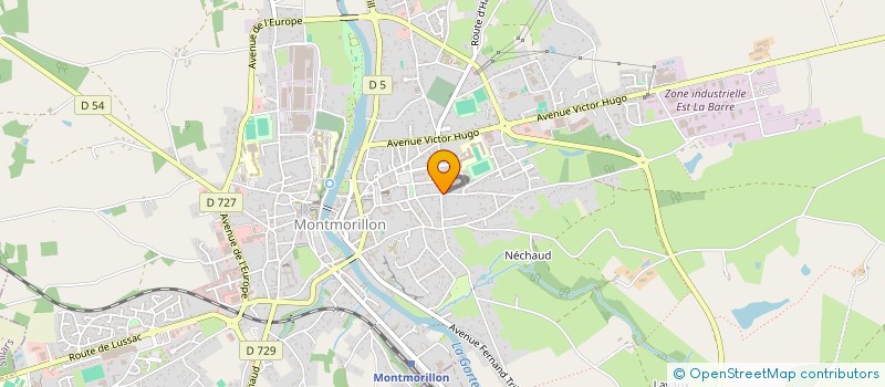 localisation de l'entreprise SCI FUTUR ET PASSIONS  MONTMORILLON