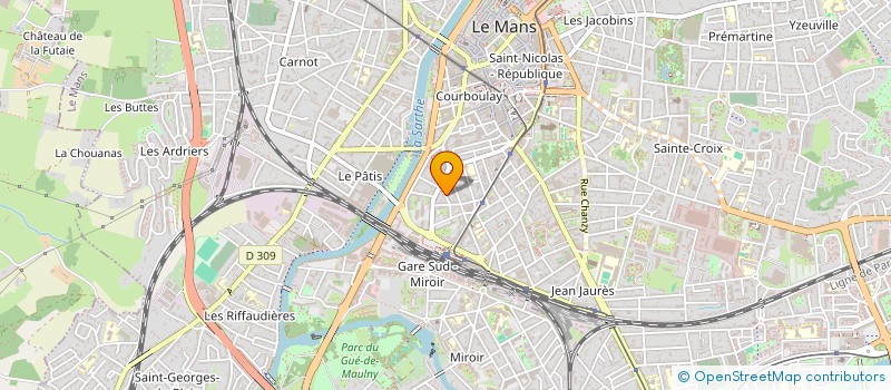 localisation de l'entreprise SCI FUTURA  LE MANS