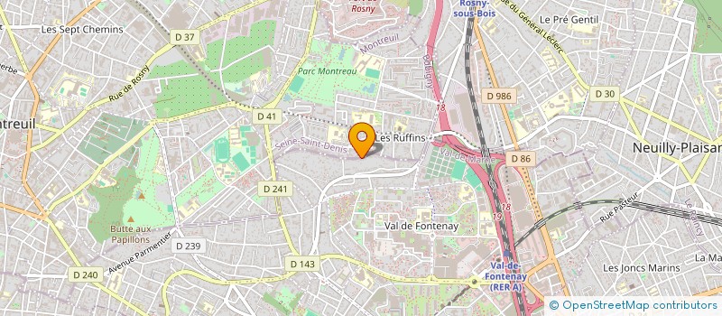 localisation de l'entreprise SCI FUTURA à MONTREUIL