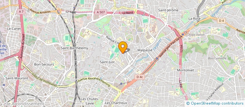 localisation de l'entreprise SCI FUTURA à MARSEILLE