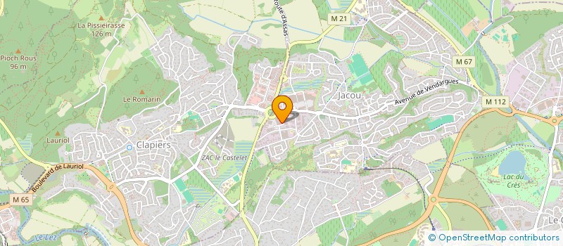 localisation de l'entreprise SCI FUTURA  JACOU