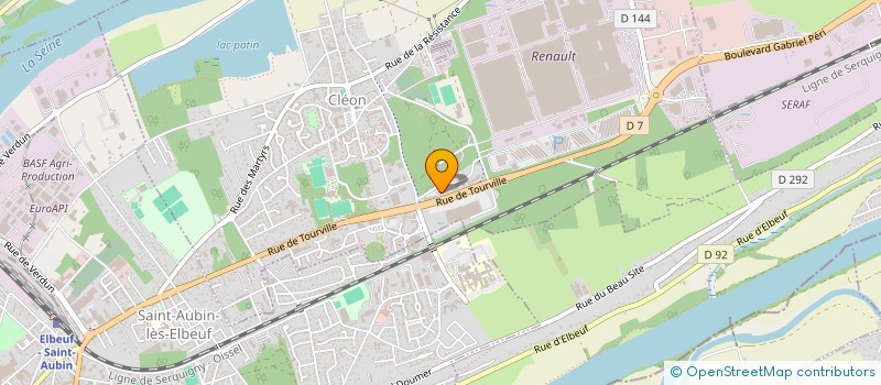 localisation de l'entreprise SCI FUTURA  SAINT-AUBIN-SUR-SCIE