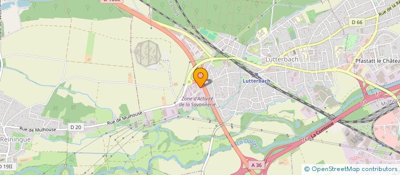 localisation de l'entreprise SCI FUTURA  LUTTERBACH