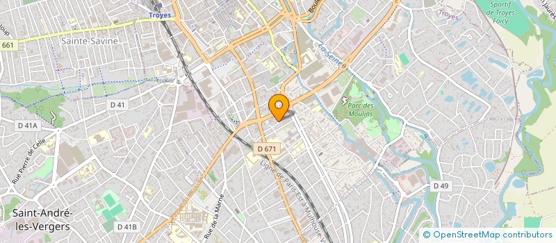 localisation de l'entreprise SCI FUTURA INVESTISSEMENTS à TROYES