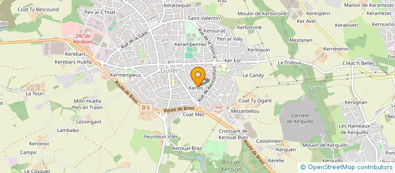 localisation de l'entreprise SCI FUTURADENT  GUILERS