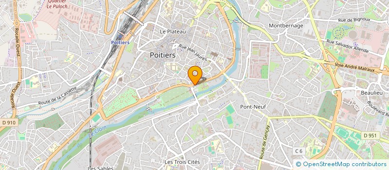 localisation de l'entreprise SCI FUTURESPACE  POITIERS