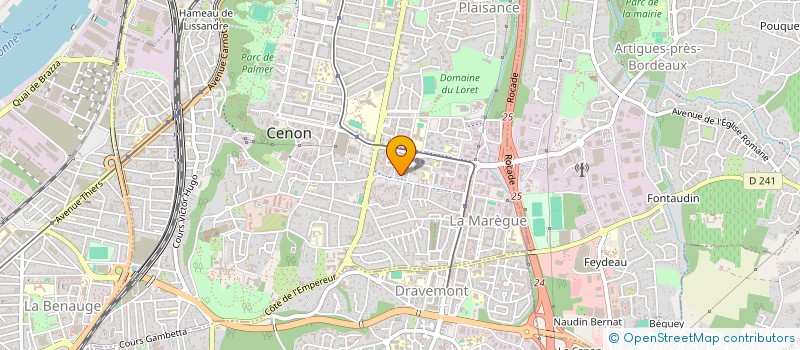 localisation de l'entreprise SCI FUTURIA  CENON