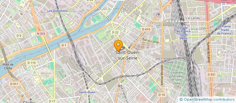 localisation de l'entreprise SCI FUTURIS  SAINT-OUEN-SUR-SEINE