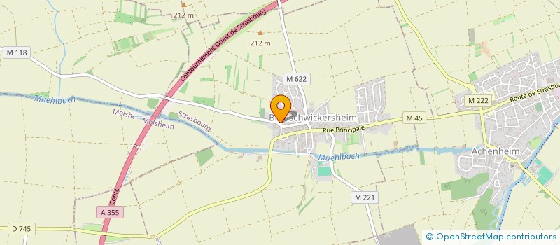 localisation de l'entreprise SCI FUTURO  BREUSCHWICKERSHEIM