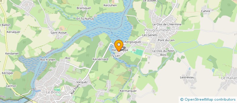 localisation de l'entreprise SCI FUTURO  PLOUGOUMELEN