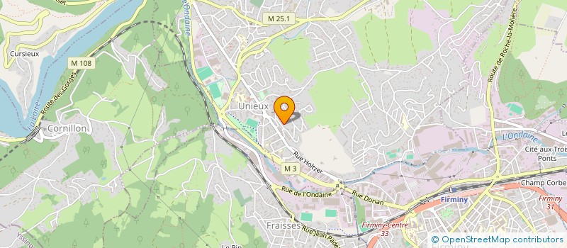 localisation de l'entreprise SCI FUTURUNI  UNIEUX