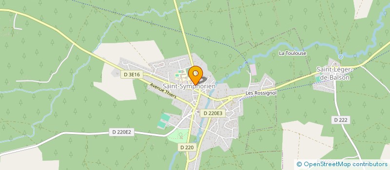 localisation de l'entreprise SCI FUYA  SAINT-SYMPHORIEN