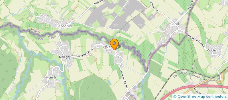 localisation de l'entreprise SCI FVBM  VIRY