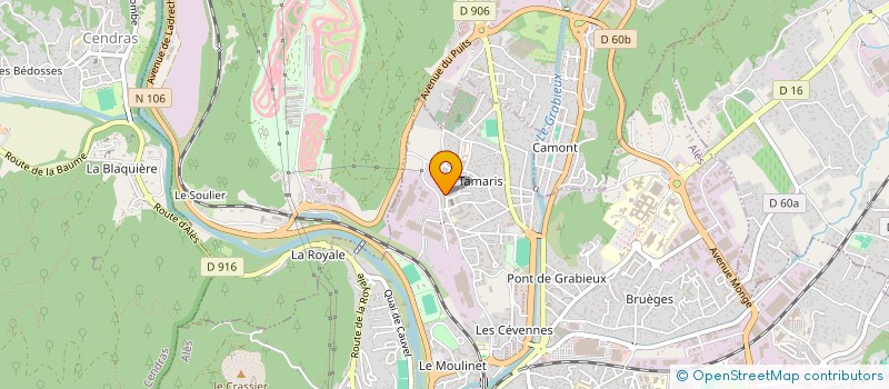 localisation de l'entreprise SCI FVDF  ALES