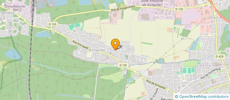 localisation de l'entreprise SCI FVK PROJECT  RICHWILLER