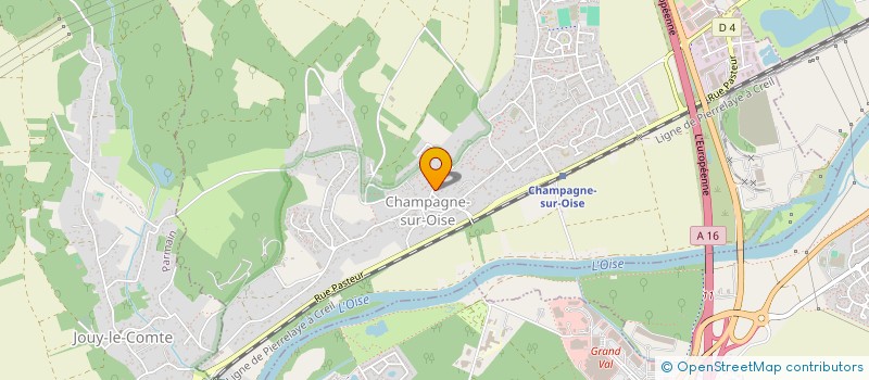 localisation de l'entreprise SCI FVM  CHAMPAGNE-SUR-OISE