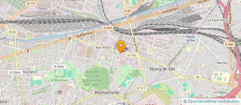 localisation de l'entreprise SCI FVP à ROMAINVILLE
