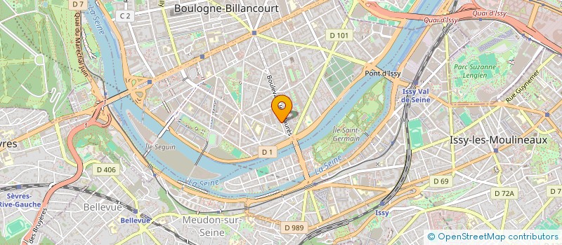 localisation de l'entreprise SCI FVPV YEU à BOULOGNE-BILLANCOURT