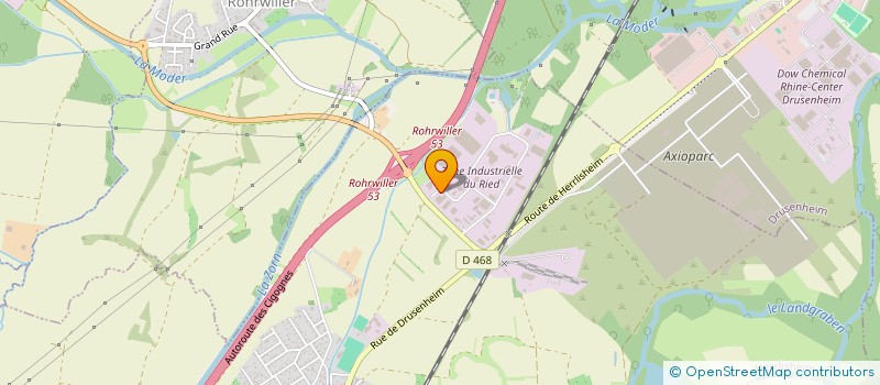 localisation de l'entreprise SCI FW  HERRLISHEIM