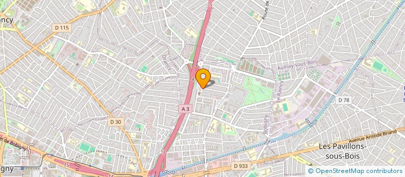 localisation de l'entreprise SCI FWH  BONDY