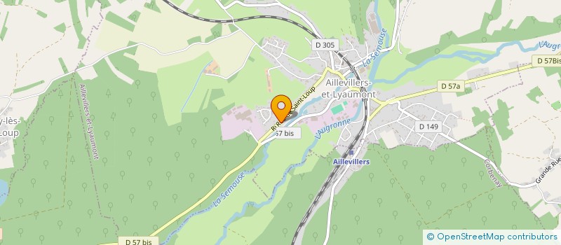 localisation de l'entreprise SCI FX  AILLEVILLERS-ET-LYAUMONT