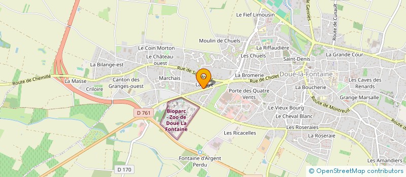 localisation de l'entreprise SCI FXIMAU  DOUE-EN-ANJOU