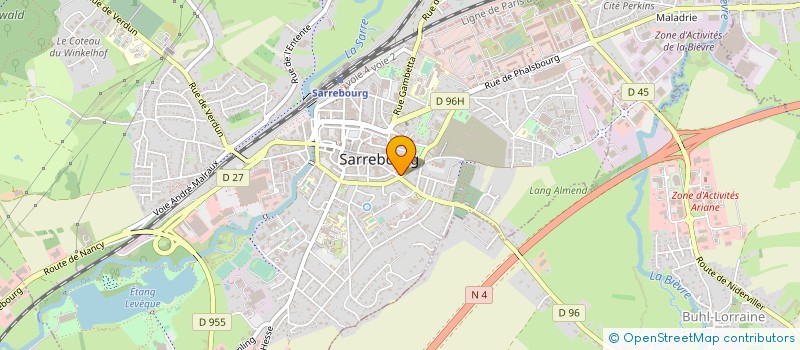 localisation de l'entreprise SCI FXM à SARREBOURG