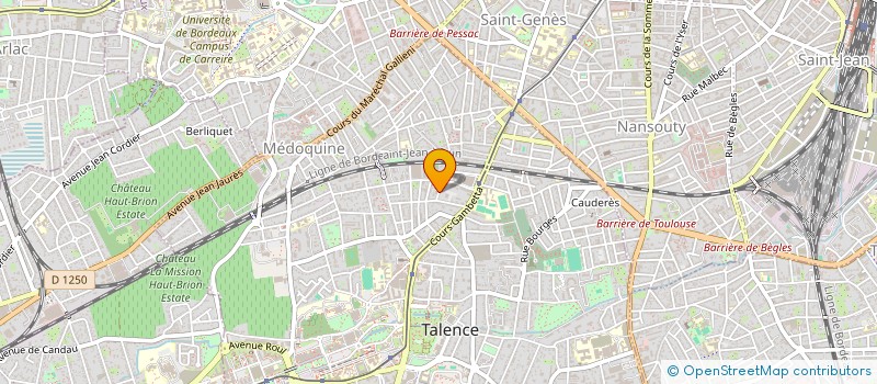 localisation de l'entreprise SCI FYC  TALENCE