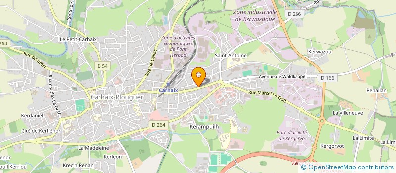 localisation de l'entreprise SCI FYDAMAC à CARHAIX-PLOUGUER