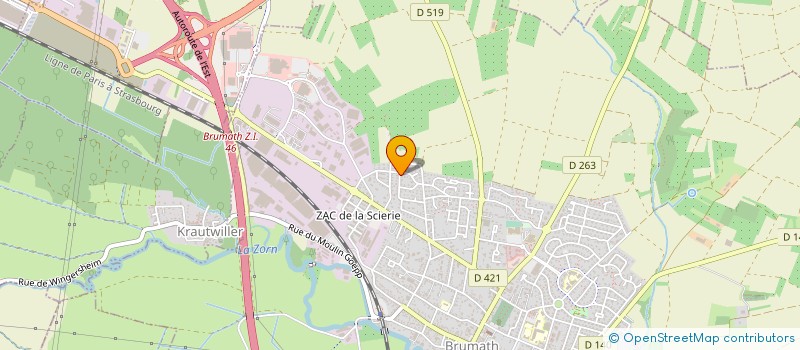 localisation de l'entreprise SCI FYDEM  BRUMATH