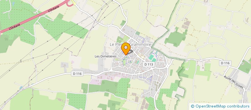 localisation de l'entreprise SCI FYM  LE PLESSIS-GRAMMOIRE