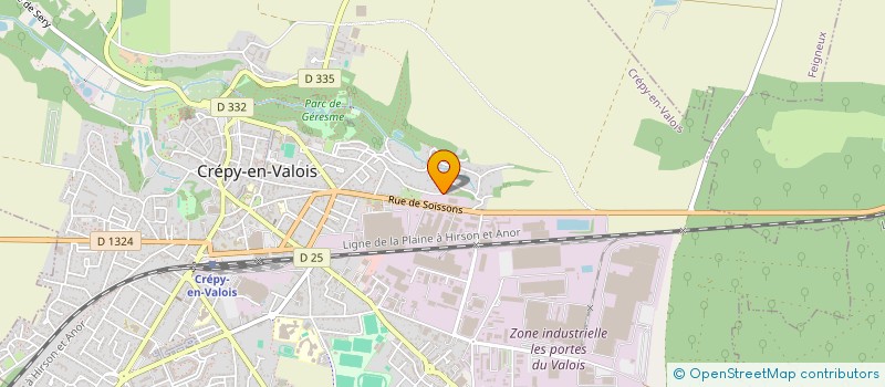 localisation de l'entreprise SCI FYM S  CREPY-EN-VALOIS