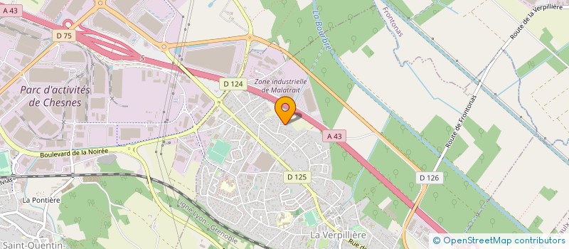 localisation de l'entreprise SCI FYMES  LA VERPILLIERE